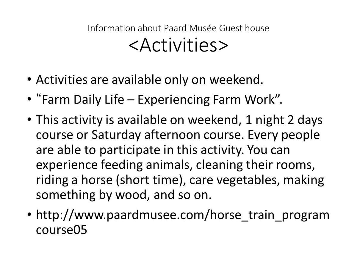 Paard Musee Guest House Nanae Exterior foto